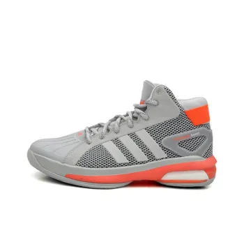 Adidas Futurestar Boost Wear-resistant And Lightweight Mid-Top Vintage Basketball Shoes Men's Gray Orange