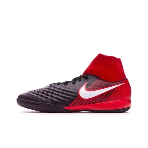 Nike MAGISTAX ONDA II Soccer Shoes Men Mid-Top Black/Red