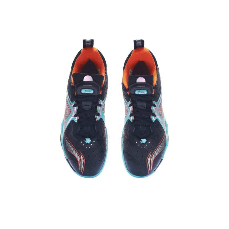 LiNing Chameleon VI Anti Slip And Wear Resistant Breathable Low Top Badminton Shoes Unisex Black Blue Orange-3