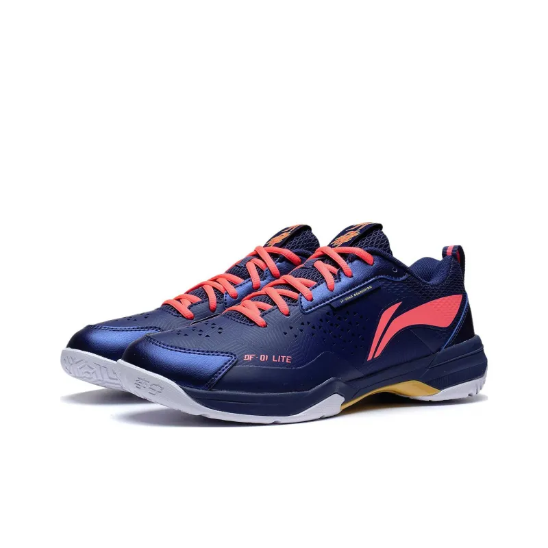 LiNing Blade LITE Blade Lite Cushioned Slip Resistant Abrasion Resistant Low Top Badminton Shoes Unisex Blue Red-2