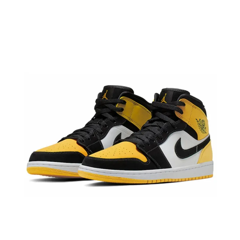 Jordan 1 Mid 'Yellow Toe Black'-2