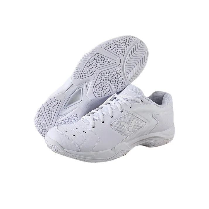 VICTOR 9200 Packs Cushioning Anti Slip Wear Resistant Breathability Low Top Badminton Shoes Unisex White-2