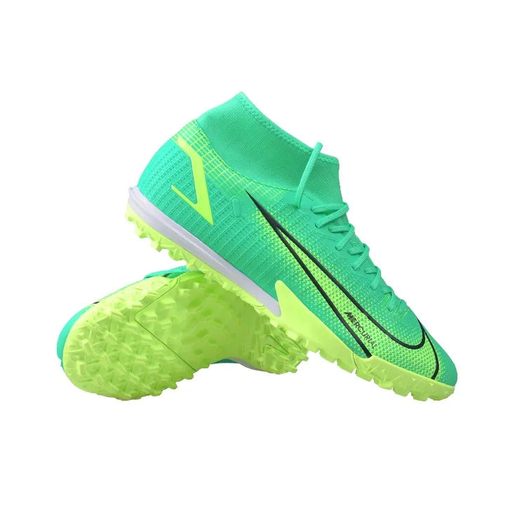 Nike Mercurial Superfly 8 Academy Tf Turf Soccer Shoes 'Blue Neon Green'-2