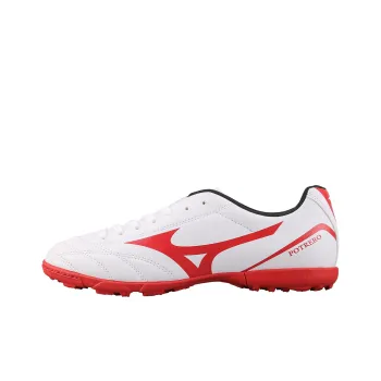 Mizuno TF Rubber Broken Studs Non slip Lightweight Soccer Shoes Men's White Red