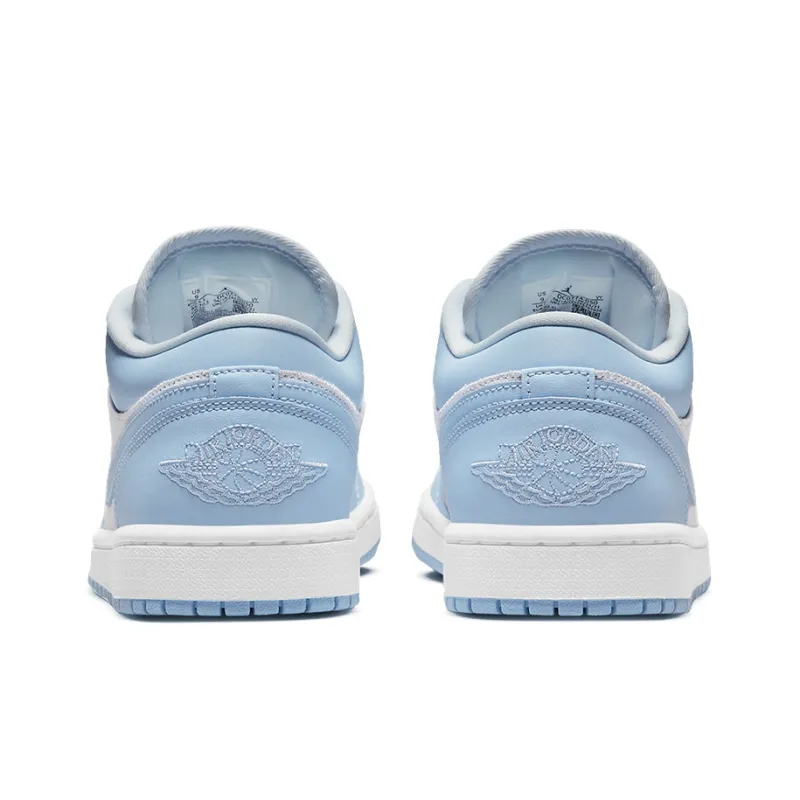 Jordan 1 Low Football Grey Aluminum Women's-4