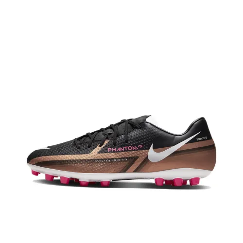 Nike Phantom GT Soccer Shoes Unisex Low-Top Black/Gold White