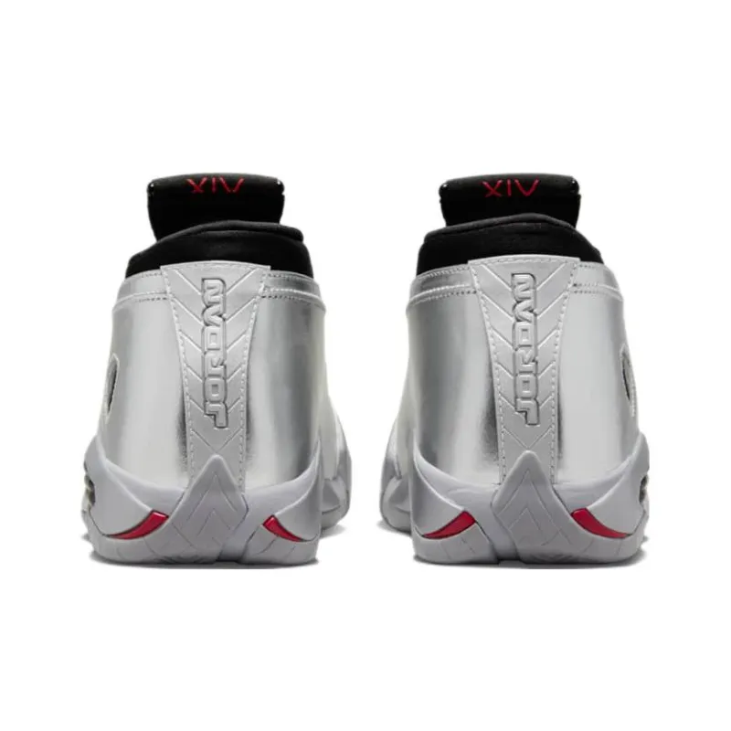 Air Jordan 14 Retro Low 'Metallic Silver' Women's-4