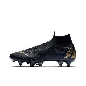 Nike Mercurial Superfly 6 Soccer Shoes Men Mid Top Black/Gold