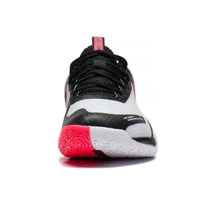 LiNing Flying Close To The Ground SE Cushioning Breathable Low-Top Badminton Shoes Unisex Black White-4