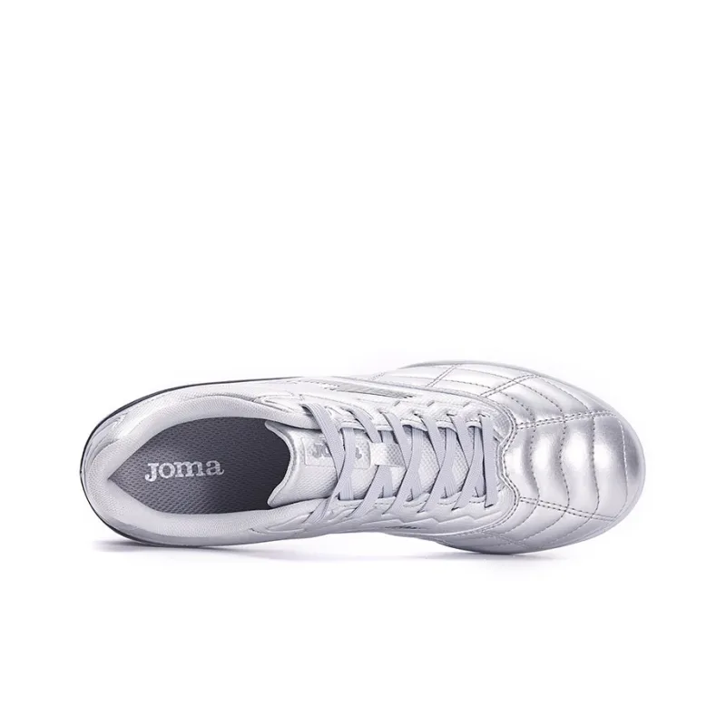 Joma TF Rubber Broken Studs HG Rubber Short Studs Wear Resistant Soccer Shoes Men's Silver-3
