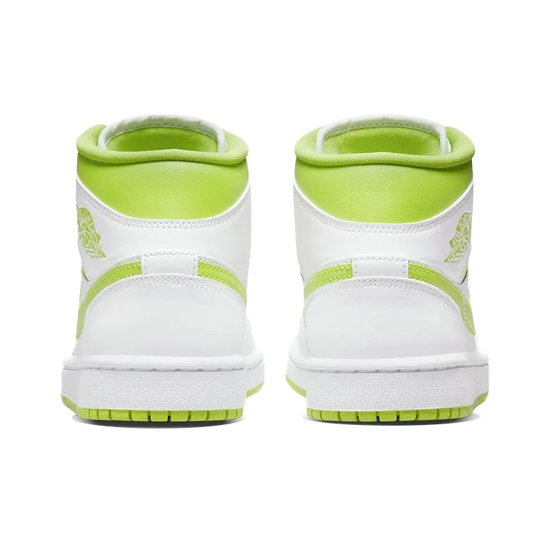 Jordan 1 Mid White Lime Women's-4