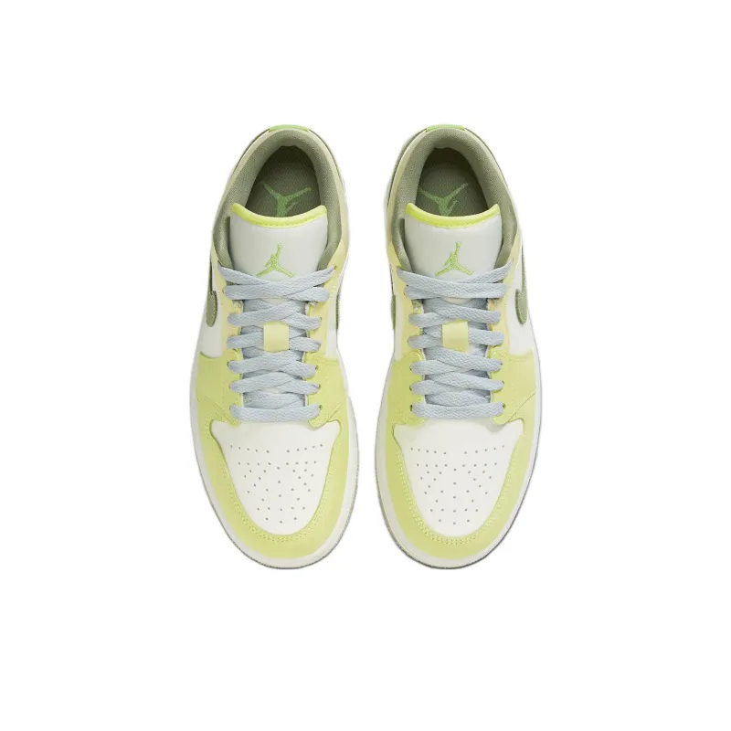 Jordan 1 Low Sail White Oil Green Women's-3