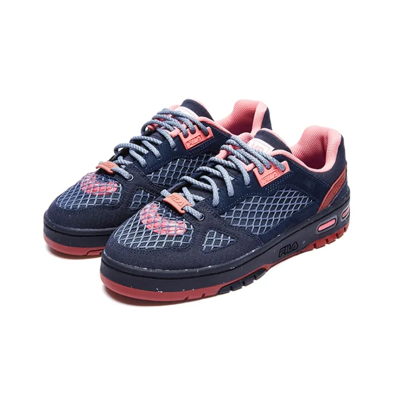 FILA FUSION X Marcelo Burlon Teratach Low Shoes 'Navy Red' Women's-1