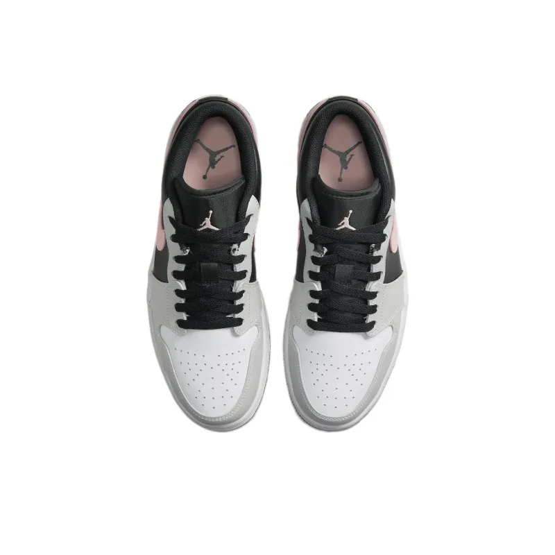 JORDAN 1 Low Black Grey Pink-3