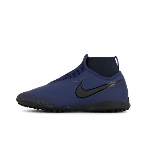 Nike React Phantom VSN Pro DF TF Soccer Shoes Men High-Top Blue