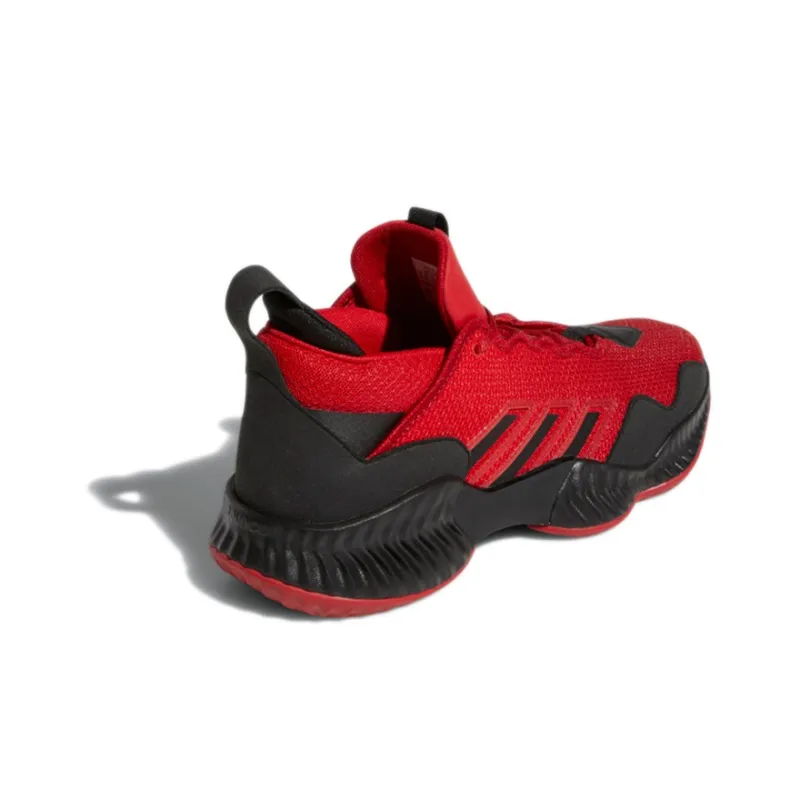 Adidas Court Vision 3 Wear Resistant Retro Basketball Shoes Red Black Unisex 'Red Black'-3