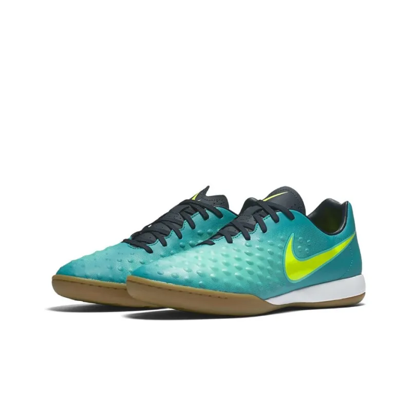 Nike MagistaX Onda 2 IC/IN Cushioned Anti-Slip And Wear-Resistant Lightweight Soccer Shoes Men's Green-2