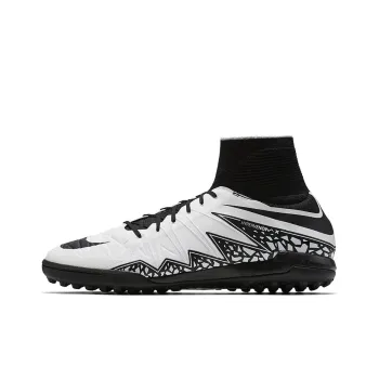 Nike HypervenomX Proximo AG Rubber Short Studs Cushioning Anti-Slip And Wear-Resistant Soccer Shoes Men's White Black