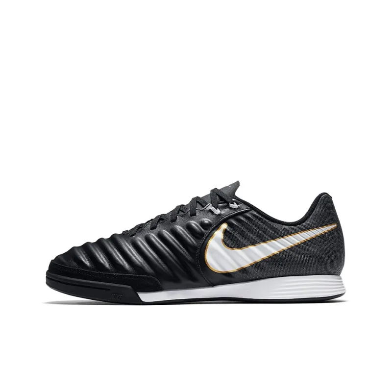 Nike Tiempo IC/IN Indoor Cushioning Anti-Slip And Wear-Resistant Soccer Shoes Black-0