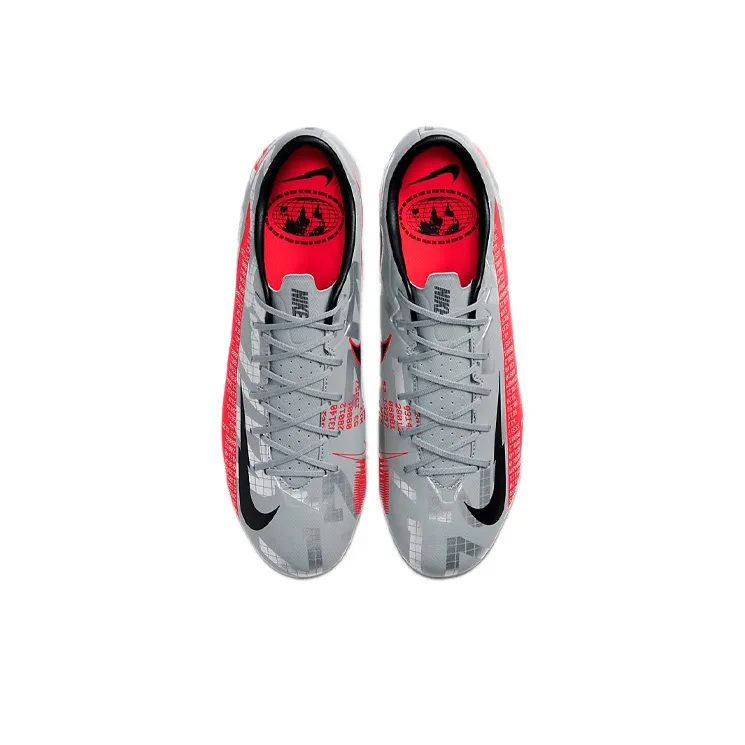 Nike Mercurial Vapor 13 FG/MG Metallic Grey Crimson-3