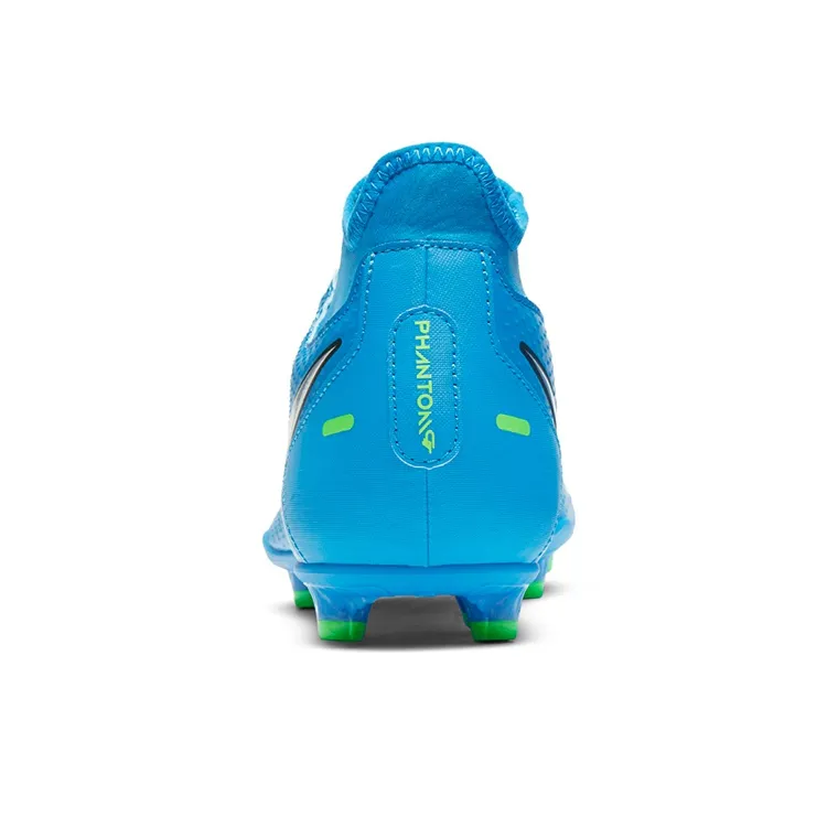 Nike Phantom GT Multi-Surface Soccer Shoes Blue Silver Low-Top-3