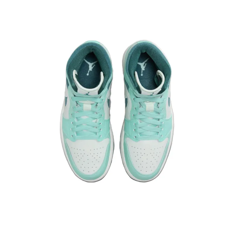 Jordan 1 Mid Chenille Bleached Turquoise Women's-3