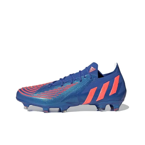 Adidas Predator Edge.1 Soccer Shoes Unisex Low-Top Blue/Orange