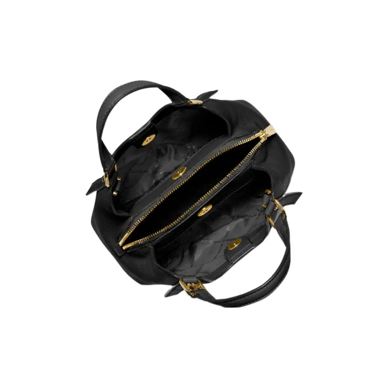 MICHAEL KORS Leather Tote Bag, Shopping Bag, Shoulder Bag, Crossbody Bag, Handbag Small Size Women's Black-1