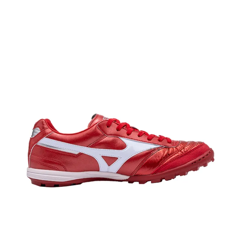 Mizuno TF Rubber Broken Studs Anti Slip Wear Resistant Soccer Shoes Men's Red-1