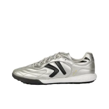 KELME TF Rubber Broken Studs Cushioned Slip Resistant Abrasion Resistant Breathable Soccer Shoes Men's Silver