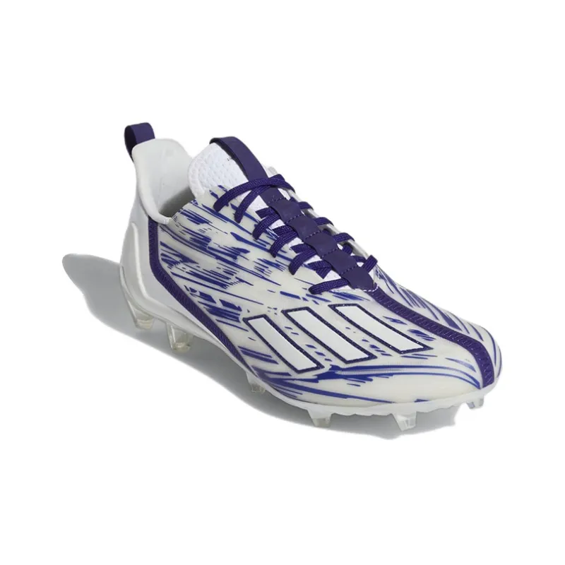 adidas Adizero Cleats 'White Team College Purple'-2