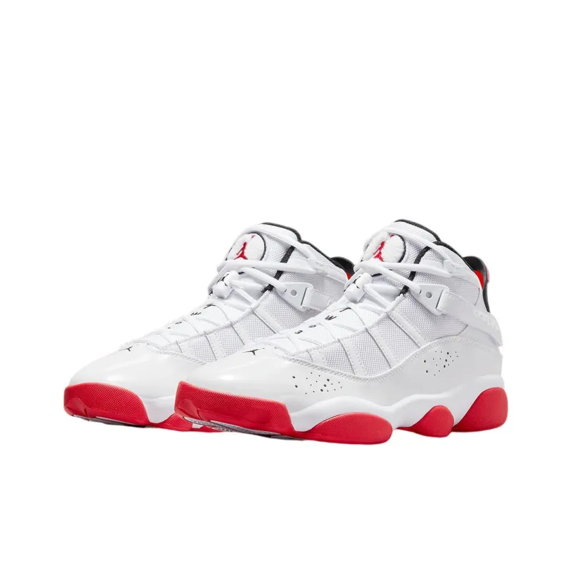Jordan 6 Rings White University Red Black-2