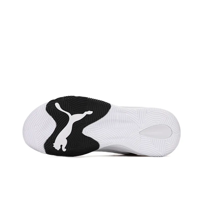 PUMA Unisex Rebound Future Evo Mid Top Black/White/Red-5