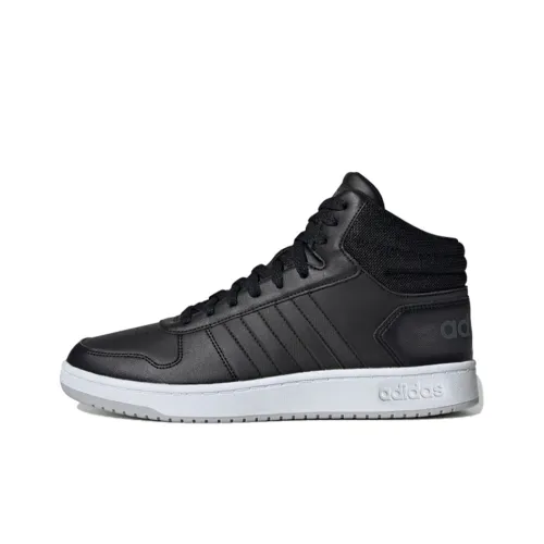 Adidas Neo Hoops 2.0 Vintage Basketball Shoes Men Mid-Top Black