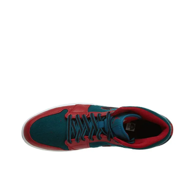 Jordan 1 Mid Gym Red Black Dark Sea-2