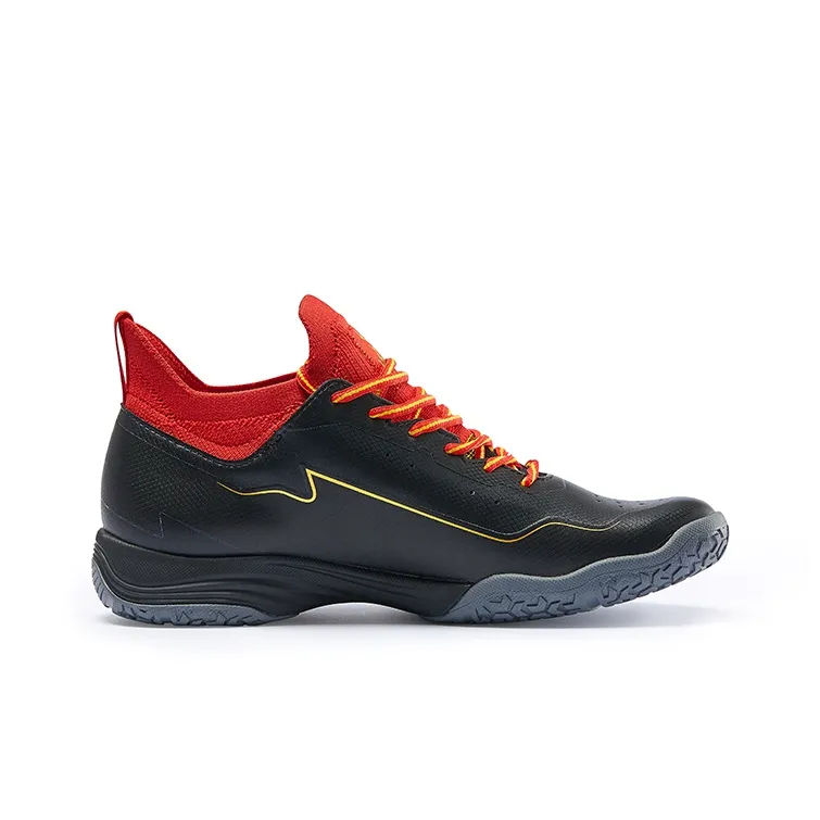 Kawasaki Nezha Series Cushioning Support Low Top Badminton Shoes Unisex Black Gold-1