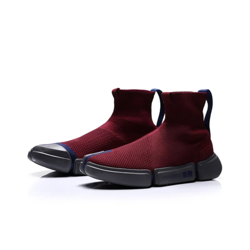 LiNing Essence 2 Wade Essence 2 Lifestyle Shock Absorbers High Top Vintage Basketball Shoes Women's Dark Red-2