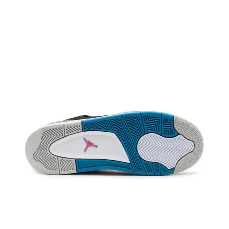 Jordan 4 Retro Black Vivid Pink Dynamic Blue GS-4