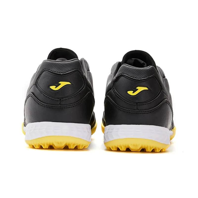 Joma Liga T1 Tf TF Rubber Broken Studs Anti Slip Wear Resistant Soccer Shoes Men's Black Yellow-4