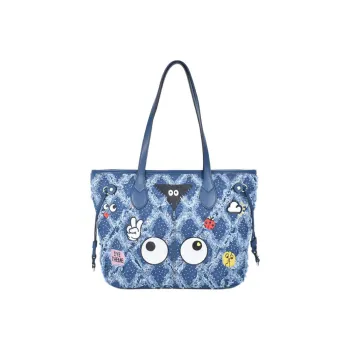 EYE THEME PU Handbag, Shoulder Bag Women's Blue/Pink