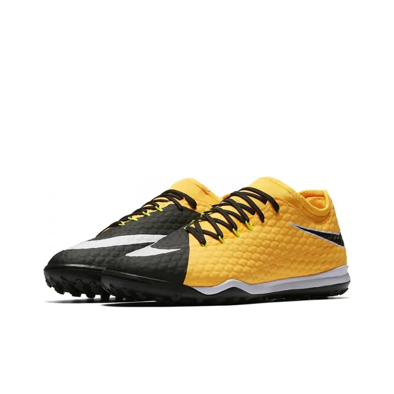 Nike TF Rubber Broken Studs Cushioning Anti Slip And Wear Resistant Soccer Shoes Men's Yellow Black-2