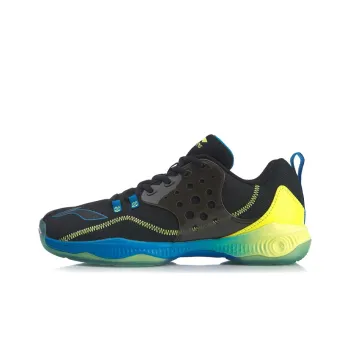 LINING Battle Halberd Badminton Shoes Unisex Low Top Black Green