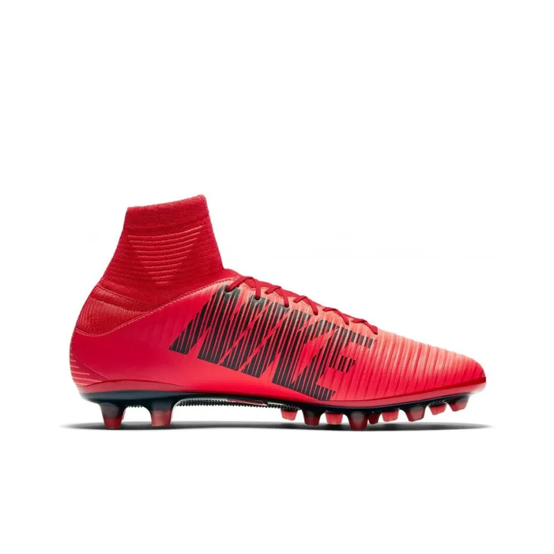 Nike Mercurial Victory FG Rubber Long Studs Cushioning Anti-Slip And Wear-Resistant Soccer Shoes Men's Red Black-1