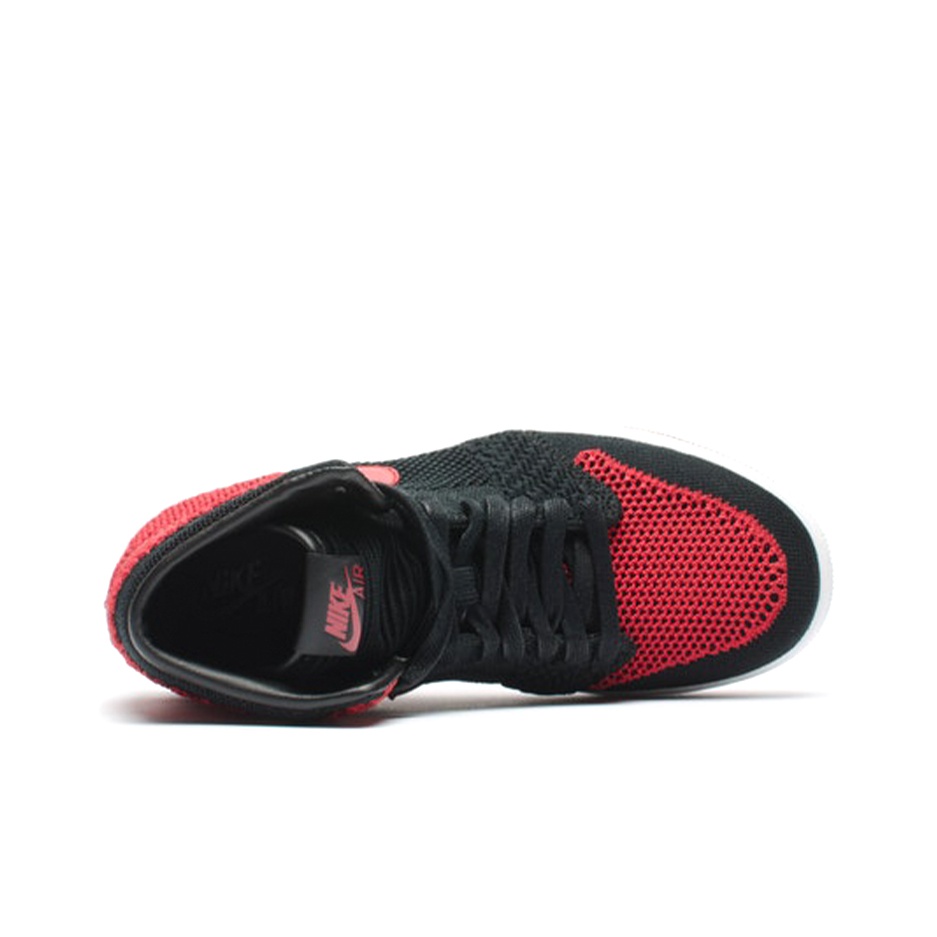 Jordan 1 Retro High Flyknit Bred GS - POIZON