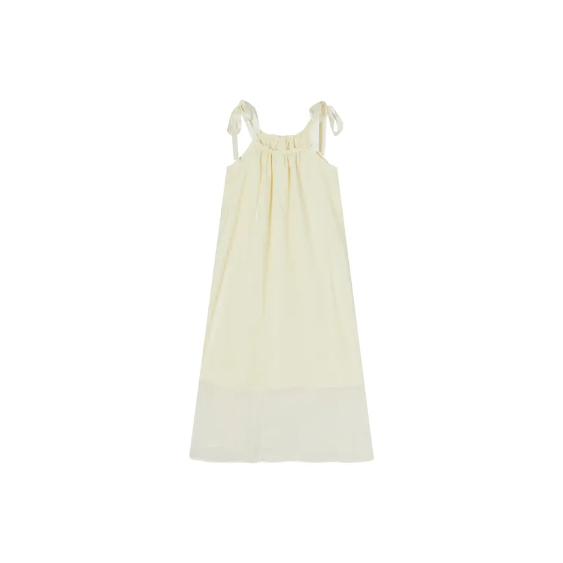 QYPRF Sleeveless Dresses Women's Apricot-1