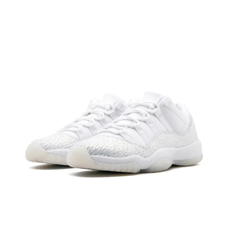 Jordan 11 Retro Low Heiress Pure Platinum GS-2