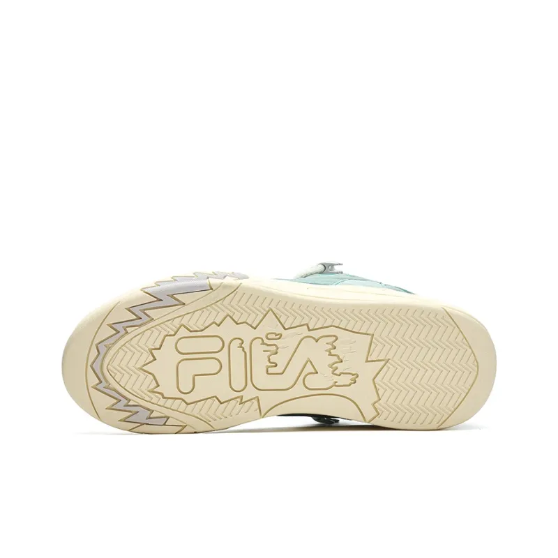 FILA FUSION DESPERADO Fugitive Desperado We Mid Top Vintage Basketball Shoes Women's Green Yellow-4