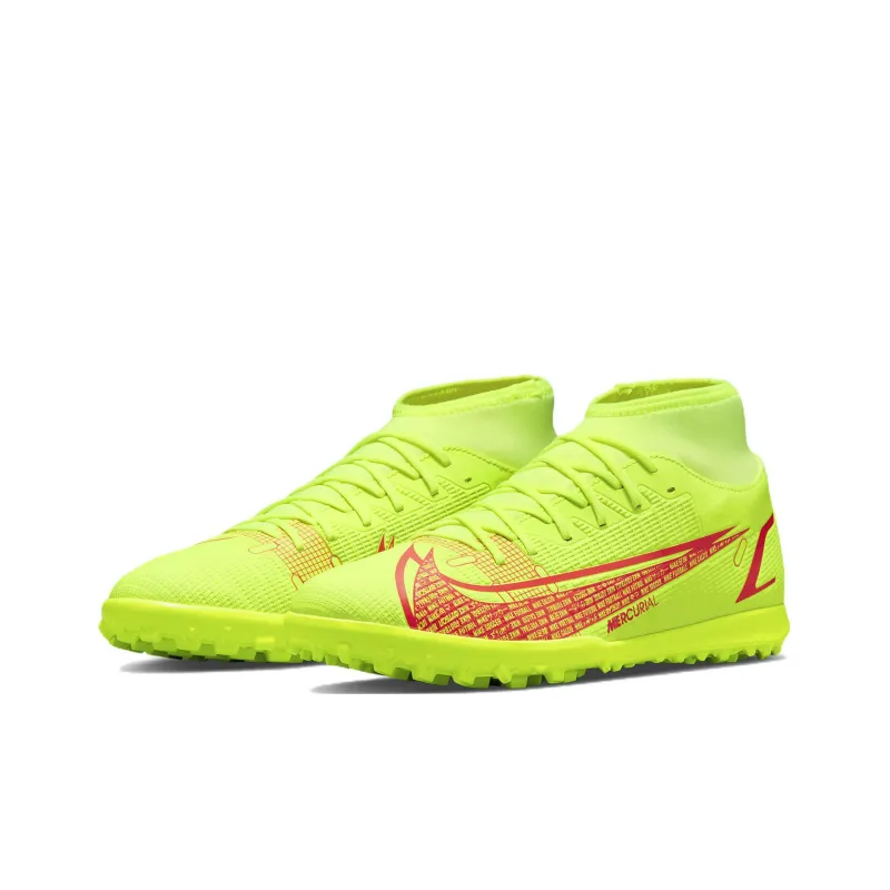 Nike Mercurial Superfly 8 Club Tf Turf Soccer Shoes Yellow-2