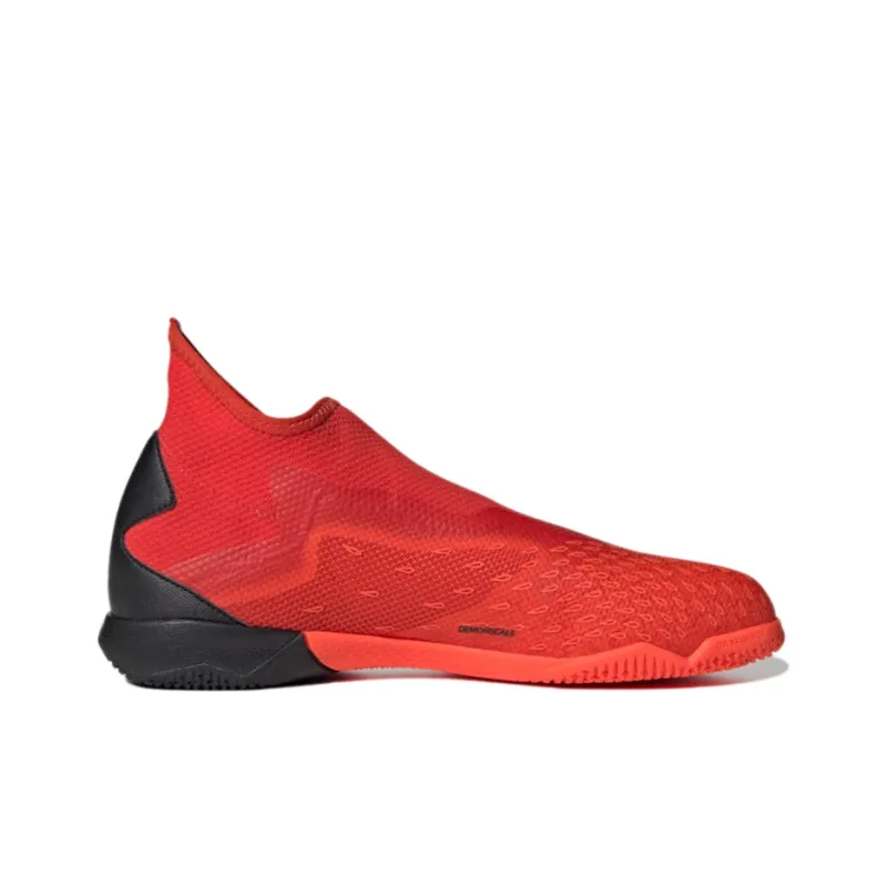 Adidas Predator Freak.3 Laceless Indoor Boots Slip-Resistant Soccer Shoes Men's Red Black-1