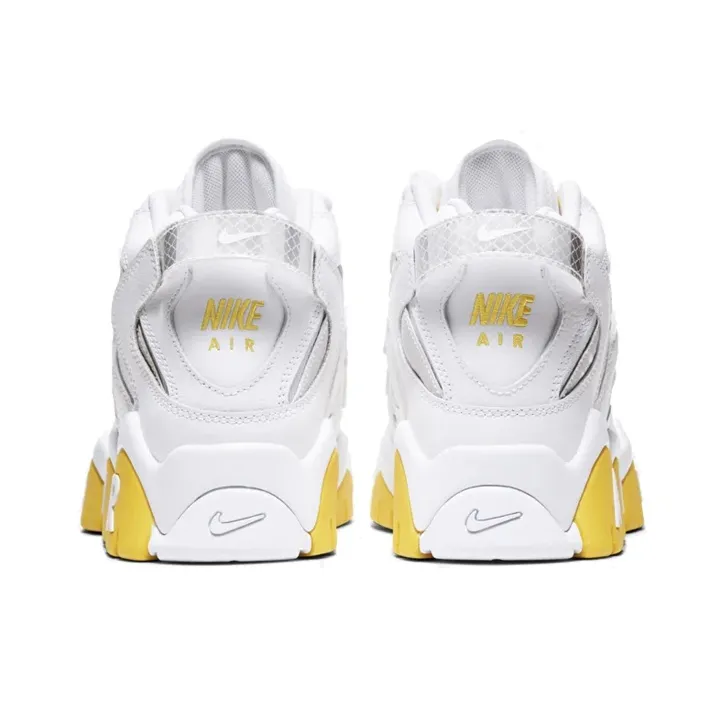 Nike Air Barrage Mid White Chrome Yellow Women's-3